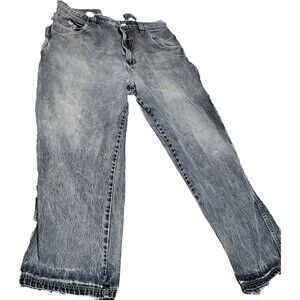 Y2K Willie Esco Nas Baggy Wide Leg Hip Hop Jeans 42W  Baggy Distressed